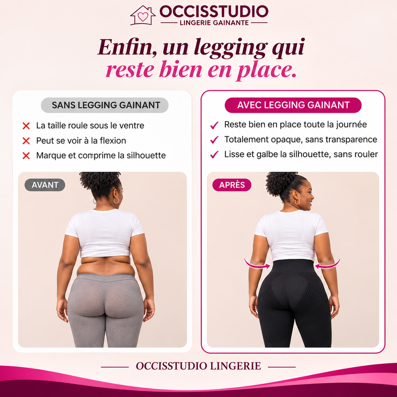Legging Gainant Sculptant Taille Haute – OCCISSTUDIO LINGERIE