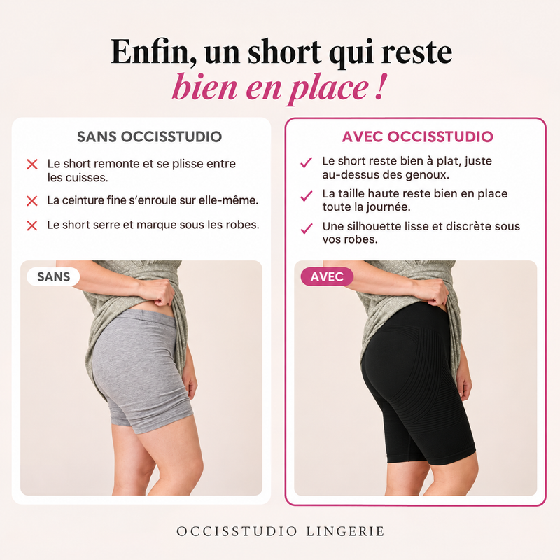 Short Gainant Sculptant Taille Haute – OCCISSTUDIO LINGERIE